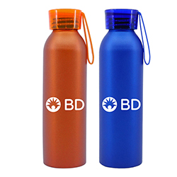20oz ALUMINUM BOTTLE WITH SILICONE CARRYING STRAP